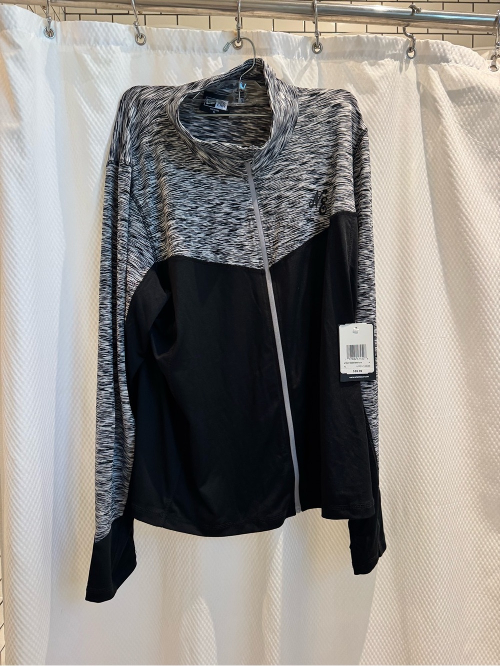 New Era Black and Grey Space-Dye Jacket